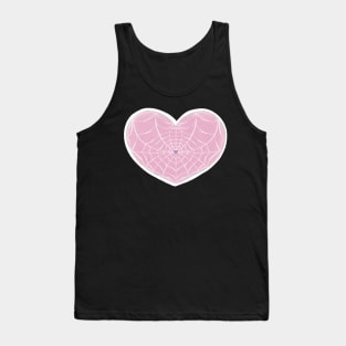 Pastel Spider Web Heart Tank Top